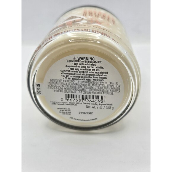 NEW Bath & Body Works Sugared Snickerdoodle 7 oz Single Wick Candle - Picture 6 of 8